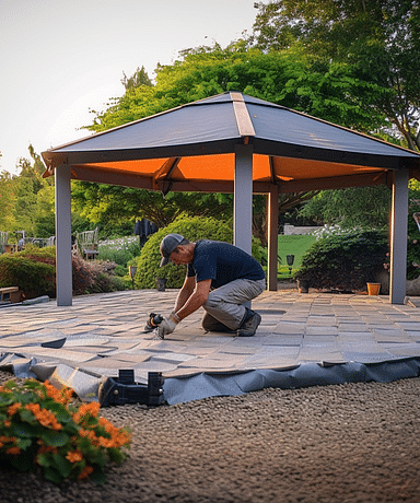 How to properly anchor a gazebo to pavers