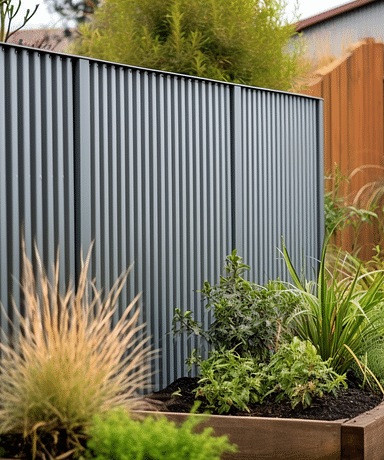 How to build a sturdy corrugated metal fence