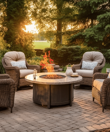 How to Select and Arrange Outdoor Furniture for a Fire Pit Area