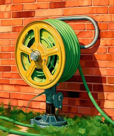 Steps to Make a DIY Hose Reel for a Beautiful Garden