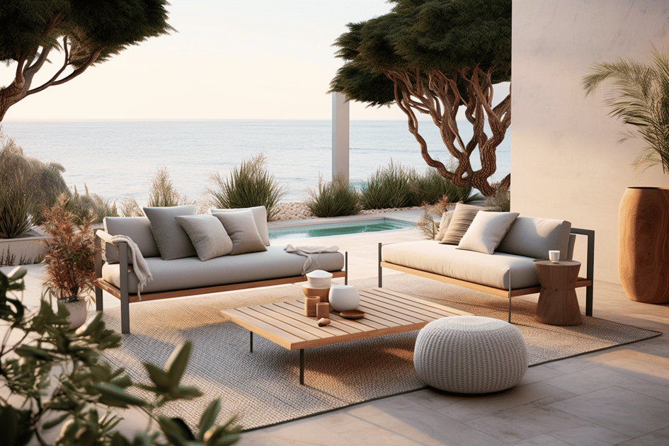 Stunning Contemporary Minimalist Garden Furniture Design Ideas image