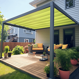 Palram - Canopia Feria Patio Cover - 10' x 18' - Gray