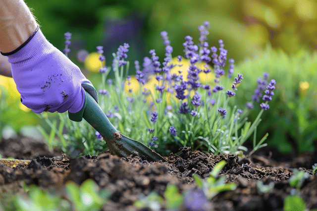 Planting lavender