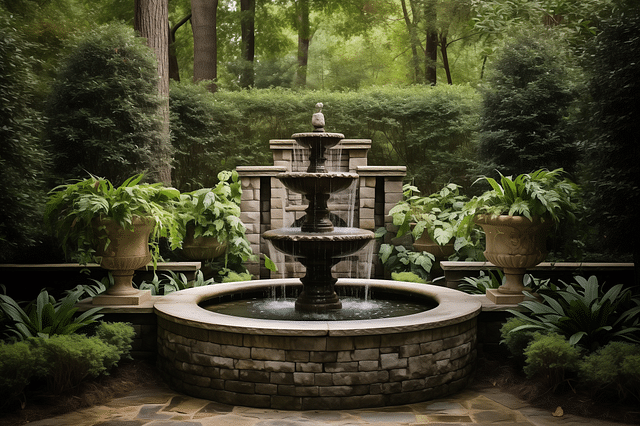 Stone fountain for soothing sound
