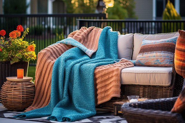 Outdoor Throws and Blankets: Adding Warmth to Your Outdoor Space