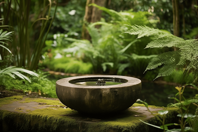 How can I incorporate a water feature into my garden without overwhelming the space?