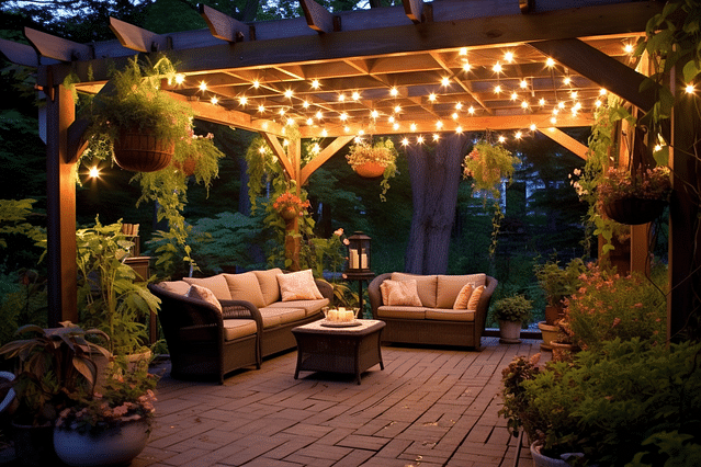 A welcoming outdoor living space